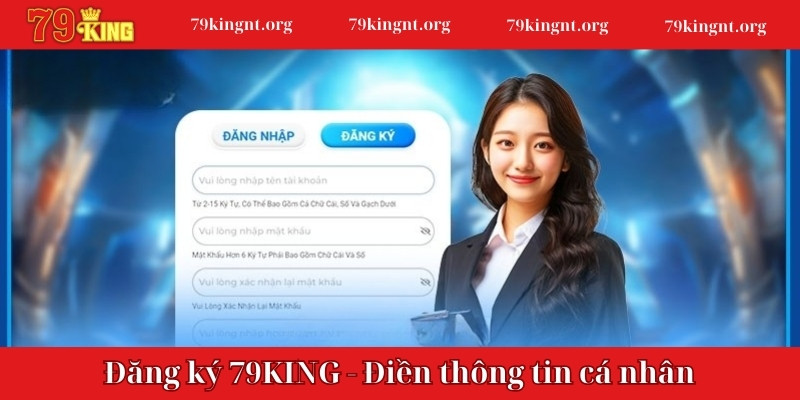 Đăng ký 79KING - Điền thông tin cá nhân